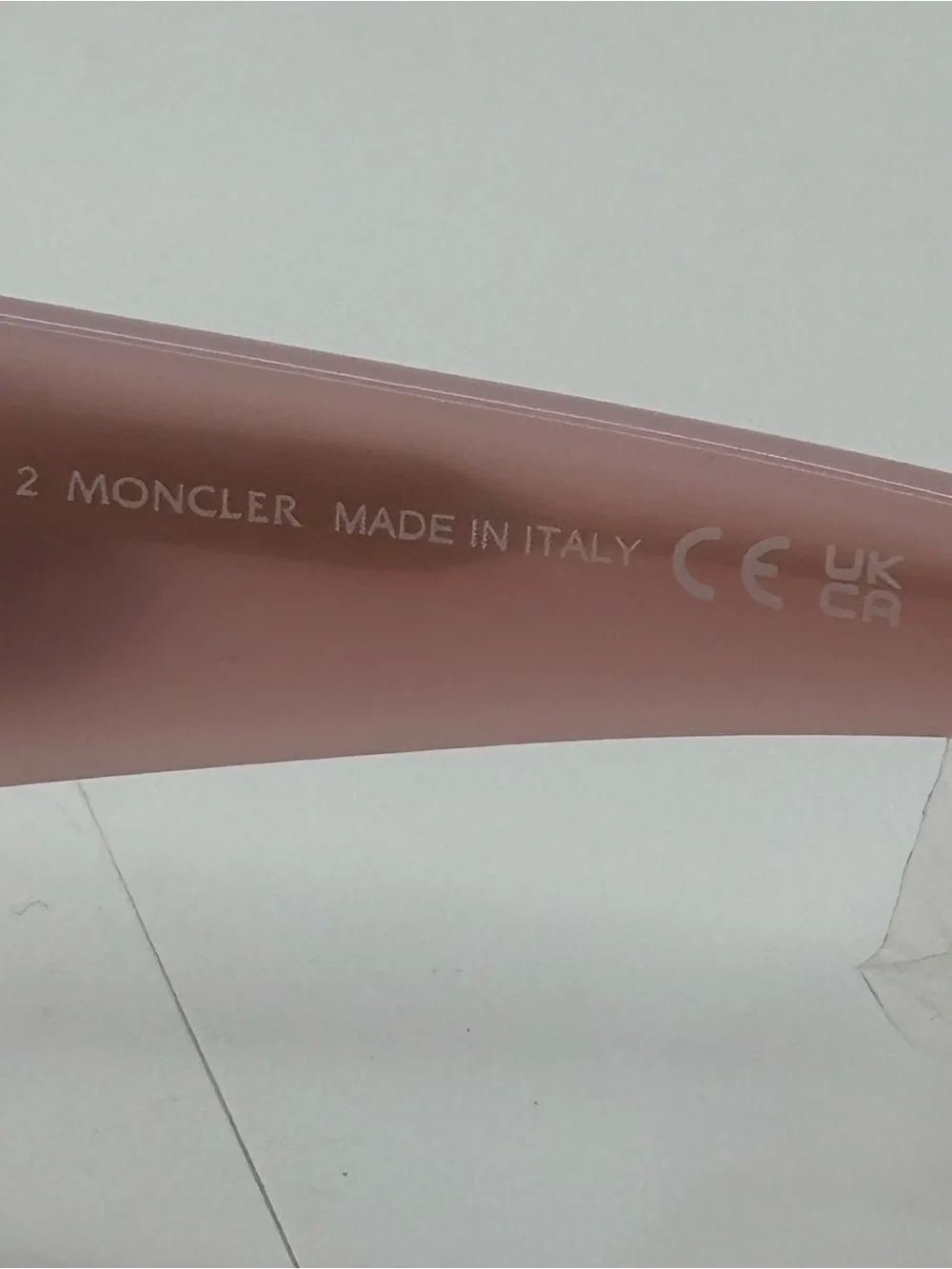 Authentic Moncler Ombrate ML0247 72E Pink and Gold Frames Smoky Lens Sunglasses